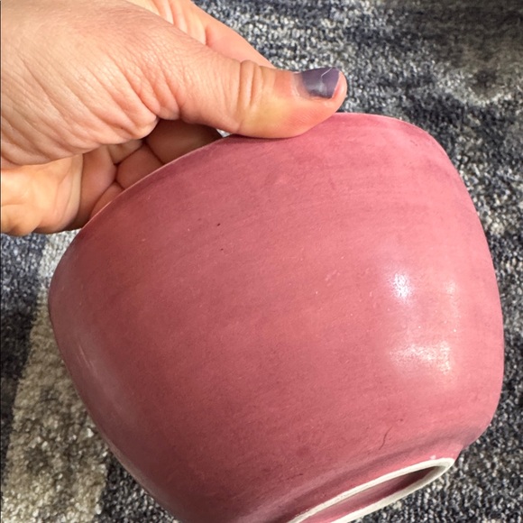 Pottery Barn Pink Ceramic Cereal Bowl - Picture 4 of 6